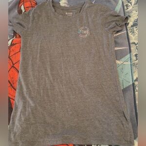 PINK Victoria's Secret Gray Short Sleeve Logo Tee